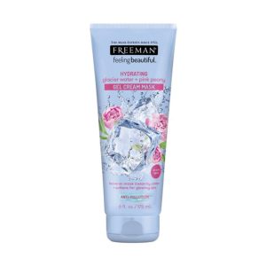 ماسک صورت ژل کرم آب یخچال و گل پیونی صورتی فریمن Freeman Hydrating Glacier Water and Pink Peony Gel Cream Mask