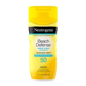 لوسیون ضد آفتاب نیتروژنا مدل Neutrogena Beach Defense SPF 50 198 ml